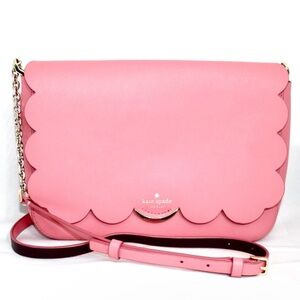 Kate Spade NWOT Magnolia Street Izabella Scalloped Flap Crossbody